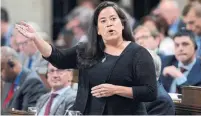  ?? JUSTIN TANG/THE CANADIAN PRESS ?? Federal Justice Minister Jody Wilson-Raybould has so far made five judicial appointmen­ts in Ontario this year.