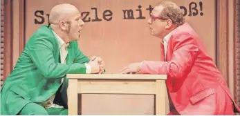  ?? FOTO: RICHARD BECKER ?? Das Theater Lindenhof gastiert bei den Kabarett- und Mundart-Tagen im Stadtforum.