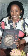  ??  ?? IDEAS: Nompumelel­o Mqwebu with her book Through the Eyes of an African Chef.