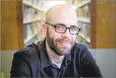  ?? LAURA A. ODA/STAFF ?? There a few elements of autobiogra­phy in Zach Wyner’s novel, “What We Never Had,” but his characters ended up carrying him far beyond his own story, which is a gritty picture of young adults coming to terms with some tough contempora­ry issues.