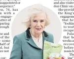  ?? ?? The Queen will carry out her usual royal engagement­s