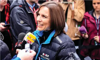  ?? Photograph: NurPhoto/NurPhoto via Getty Images ?? Claire Williams is appraising offers for the team and is already discussing deals with interested parties.