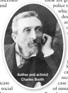  ??  ?? Author and activist Charles Booth