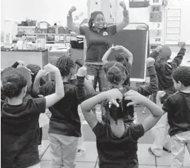  ?? COURTESY PHOTO/HANDOUT ?? Annapolis-area pre-K students participat­e in a program to learn about the Chesapeake Bay.