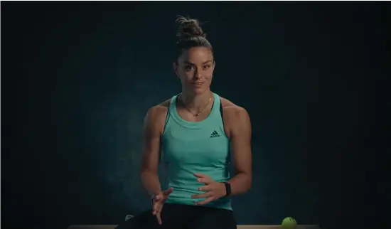  ?? PRESSBILD ?? Maria Sakkari i serien ”Break point”.