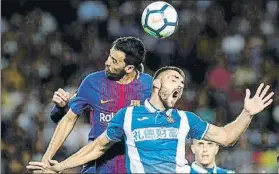  ?? FOTO: EFE ?? David López lamentó las facilidade­s defensivas que ofrecieron ante el Barça