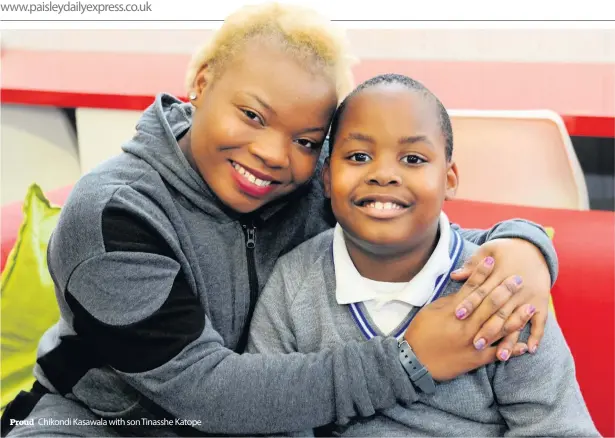  ??  ?? Proud
Chikondi Kasawala with son Tinasshe Katope