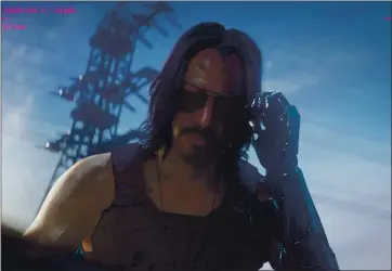  ?? CD PROJEKT RED ?? Yes, that’s Keanu Reeves, who plays Johnny Silverhand, a pivotal character in “Cyberpunk 2077.”