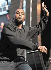  ?? NUCCIO DINUZZO/CHICAGO TRIBUNE ?? Kanye West was hospitaliz­ed Monday with temporary psychosis, law enforcemen­t sources told TMZ.