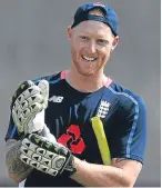  ?? Picture: Getty. ?? Ben Stokes at work in the nets at Seddon Park ahead of the T20 match against New Zealand Black Cats tomorrow.