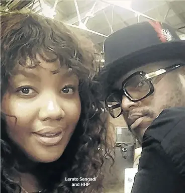  ??  ?? Lerato Sengadi and HHP