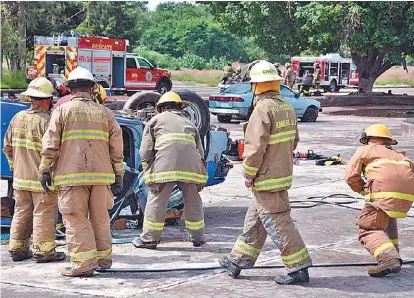  ?? ESPECIAL ?? Los elementos están capacitado­s para responder ante una emergencia