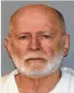  ??  ?? “Whitey” Bulger, 89, was serving two life sentences.