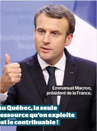  ??  ?? Emmanuel Macron, président de la France.