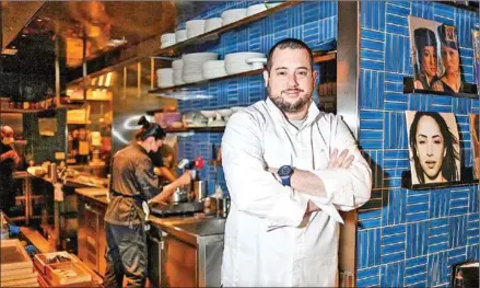  ?? AFP ?? Venezuelan chef Ricardo Chaneton posing at his Michelin Star restaurant ‘Mono’ in Hong Kong.