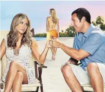  ??  ?? „Meine erfundene Frau“: Aniston, Sandler