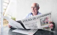  ?? Marcos Zanutto ?? Wellington Amaral Sampaio, 88 anos, é assinante da FOLHA há 47 e um dos mais assíduos colaborado­res da seção de cartas