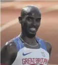  ??  ?? 0 Mo Farah: Missed chance to qualify for next month’s Games