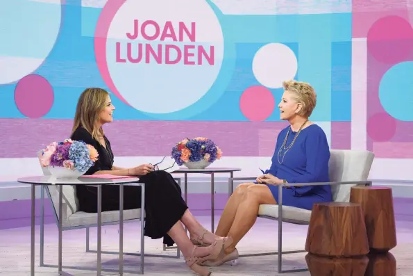  ?? NBCU Photo Bank via Getty Images ?? Joan Lunden has been staying active at age 70. Above, the former GMA host talks with Savannah Guthrie on what was once a rival morning show, NBC’s “Today.”