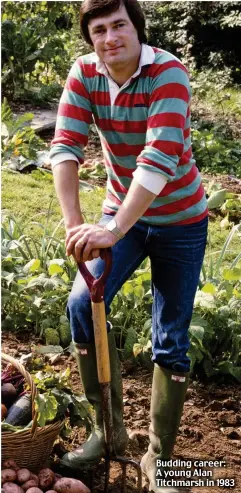  ??  ?? Budding career: A young Alan Titchmarsh in 1983