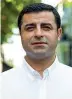  ??  ?? Selahattin Demirtas Leader dell’Hdp, partito filocurdo, arrestato il 4 novembre scorso