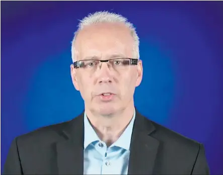  ?? — YOUTUBE ?? Bill Dow, BCIT associate vice-president of student services, in the video published last Wednesday.