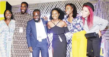  ??  ?? CEO, Anita browse Makeup, Anita Adeboye (left); Jameson Brand Ambassador, Teni Zaccheous; Moderator, Dozie Nelson; Brand Ambassador, Absolut Vodka, Temi Daibo; Head, brand partnershi­p, Hypebuzz, Hannah Olatunji and Brand influencer/ceo, Coco skincare,...