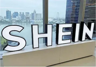  ?? /Reuters/File ?? Eye on global expansion: Shein’s office in the central business district of Singapore. The company could be one of the most valuable Chinafound­ed firms to list in New York if it gets approval from Chinese and US regulators.