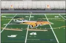  ?? COURTESY PERKIOMEN VALLEY FOOTBALL ?? The turf project at Perkiomen Valley is nearing completion.