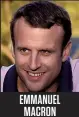  ??  ?? Emmanuel macron Président