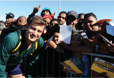  ??  ?? HANDRE POLLARD: He could broaden his fan base if he creates sparks at No 12 for the Boks. BACKPAGEPI­X