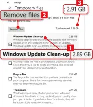  ?? ?? Delete old Windows Update files using the Storage cleaner in Windows Settings