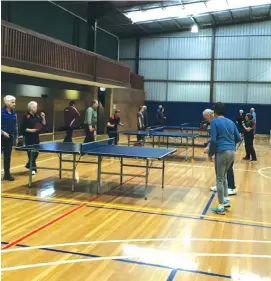  ??  ?? Come along and play, laugh and have fun at table tennis for seniors.