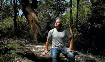  ?? NINE ?? Greg Mullins in the bushland near his home in the Sydney suburb of Cromer. Mullins is the former Fire and Rescue NSW Commission­er and is part of the group Emergency Leaders for Climate Action.