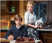  ??  ?? norman bates (Freddie Highmore) is cursed to be in his mother’s shadow (Vera Farmiga) in batesMotel.