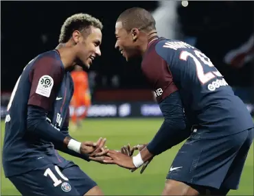  ?? Picture: EPA ?? DON’T LET THE SMILES FOOL YOU: Bayern Munich will be looking to close down the deadly strike force of Paris Saint-Germain which includes Neymar and Kylian Mbappe.