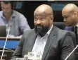  ?? JACQUES NAUDE African News Agency (ANA) ?? VUYO JACK at the PIC Commission of Inquiry yesterday. |