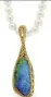  ??  ?? “Blue Symphony” 34.85ct pendant with boulder opal from Jundah, Queensland