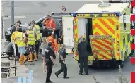  ??  ?? SCENE Ambulance and RNLI crews at Fistral Beach