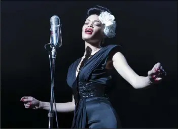  ?? TAKASHI SEIDA/PARAMOUNT PICTURES VIA AP Billie ?? This image released by Paramount Pictures shows Andra Day in “The United States vs Holiday.”