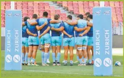  ?? PRENSA LOS PUMAS ?? LOS PUMAS. Ayer se entrenaron en el estadio Nelson Mandela.