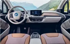  ??  ?? Left: Sustainabl­e from the inside out – the interior of the BMW i3 is comprised of environmen­tfriendly materials