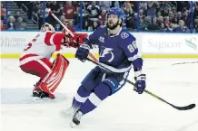  ?? CHRIS O’MEARA/AP ?? Tampa Bay Lightning winger Nikita Kucherov is having an MVP-type season, leading the league in points for much of the campaign and leading his team to the best record in the Eastern Conference.