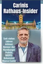  ?? ?? Seit vielen Jahren intimer Kenner der Hamburger Politik: MOPOKolumn­ist Marco Carini