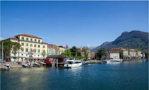  ?? TI-PRESS/GALLI ?? Quasi sparite le nuvole nel cielo sopra Lugano