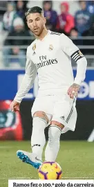  ??  ?? Ramos fez o 100.º golo da carreira