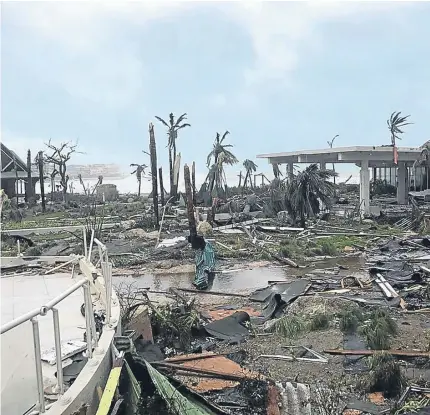  ?? Pictures: AP. ?? Significan­t damage was reported on the island of St Martin.