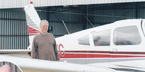  ?? PHOTOS: SUPPLIED ?? High flyer . . . Mack Holmes (and inset) prepares to go up for a flight.