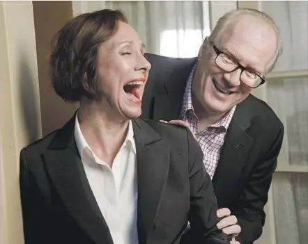  ?? Kirk McKoy Los Angeles Times ?? “LADY BIRD” marks the f irst time Laurie Metcalf and Tracy Letts have worked with each other despite an almost 30- year rapport.