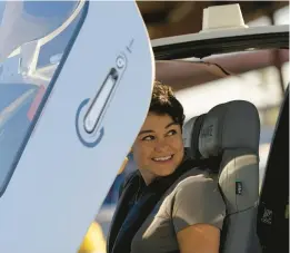  ?? MATT YORK/AP 2022 ?? United Aviate Academy student pilot Ashley Montano inspects her aircraft before a flight last fall in Arizona.